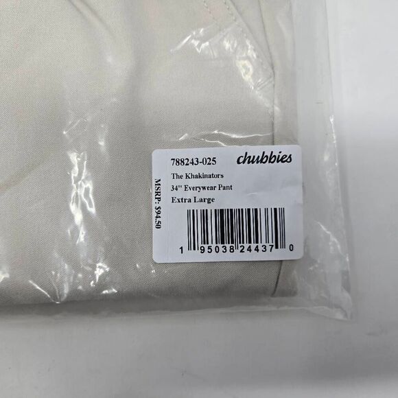 CHUBBIES EVERYWEAR PANT MENS EXTRA LARGE 34" INSEAM THE KHAKINATORS NEW - Picture 3 of 3